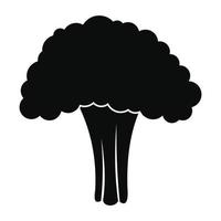 Salad broccoli icon, simple style vector