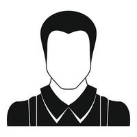 trabajador avatar icono vector simple