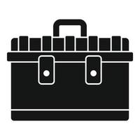 Tool box icon, simple style vector