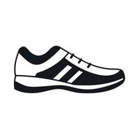 icono de zapatillas de deporte para hombres, estilo simple vector