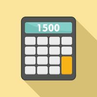 House utlities calculator icon, flat style vector