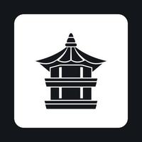 Temple icon, simple style vector