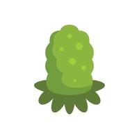 icono de semilla de marihuana, estilo plano vector