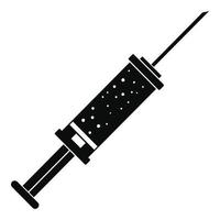 Contraceptive injection icon, simple style vector