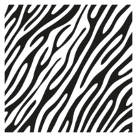 Black stripes on the skin of a zebra for decoration graphics png