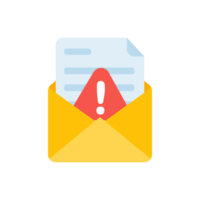 enveloppe jaune. le concept de communication et de notification par e-mail via des canaux en ligne. png