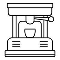 Mug cofffee machine icon, outline style vector