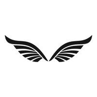 Bird wings icon, simple style vector