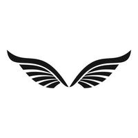 Bird wings icon, simple style vector