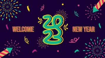 New year banners two thousand twenty three vector