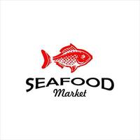 Fish Logo Design Seafood Culinary Vector