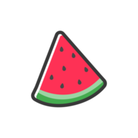 Watermelon and ice cream vector Helps to relax in summer Beach trip concept. png