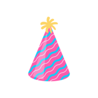 party hat. colorful conical hat For wearing in the New Year's party. png