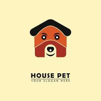 icono del logotipo de la casa del perro vector