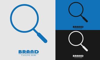 magnifying glass logo icon element vector