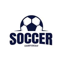 Ball vector illustration, abstract football, soccer team, retro style sport vector logo