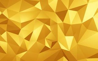 Abstract geometric gold color background, polygon, low poly pattern. 3d render illustration. photo