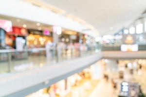 Centro comercial de desenfoque abstracto y tienda minorista para el fondo foto