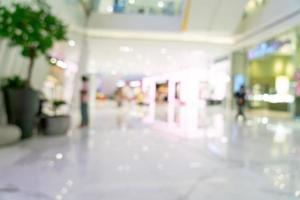 abstract blur and defocused luxury shopping mall and retail store for background photo