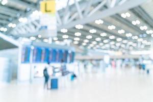 abstract blur airport terminal for background photo