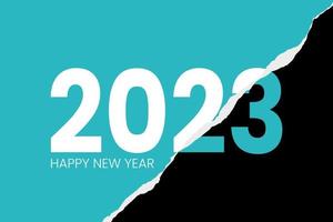 2023 feliz año nuevo texto tipografía vector ilustración