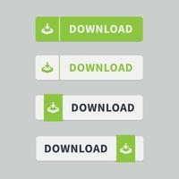 Minimalist download buttons vector design