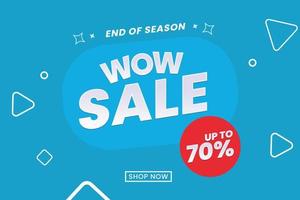 Colorful wow sale up to 70 off label vector