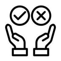 Decision Making Icon Design vector