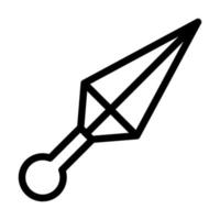 Kunai Icon Design vector