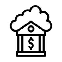 Cloud Banking Icon Design vector