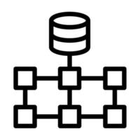 diseño de icono de datos estructurados vector