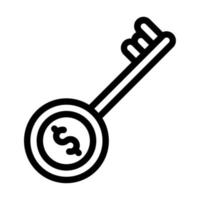 Key Of Success Icon Design vector