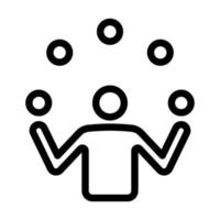Juggling Ball Icon Design vector