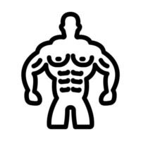 diseño de icono de hombre musculoso vector