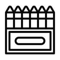 Crayons Icon Design vector