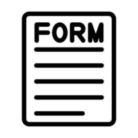 Form Icon Design vector