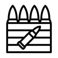Ammunition Icon Design vector