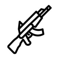 diseño de icono de rifle de asalto vector