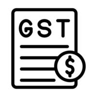 diseño de icono gst vector