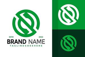 iniciales letra n diseño de logotipo de hoja, vector de logotipos de identidad de marca, logotipo moderno, plantilla de ilustración vectorial de diseños de logotipos