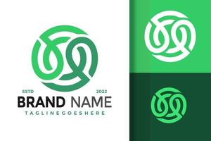 diseño de logotipo de hoja de letra f de ambigrama, vector de logotipos de identidad de marca, logotipo moderno, plantilla de ilustración vectorial de diseños de logotipos