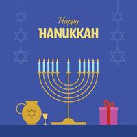 vector libre de feliz hanukkah