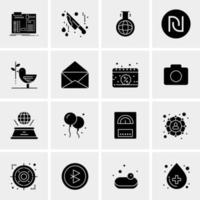 16 Universal Business Icons Vector Creative Icon Illustration to use in web and Mobile Related project