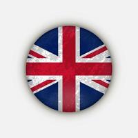 Country United Kingdom. United Kingdom flag. Vector illustration.