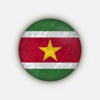 Country Suriname. Suriname flag. Vector illustration.