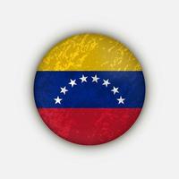 país venezuela. bandera venezolana. ilustración vectorial vector