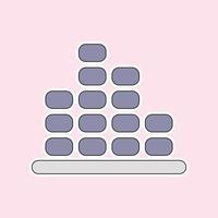 a volume icon isolated on soft pink background vector