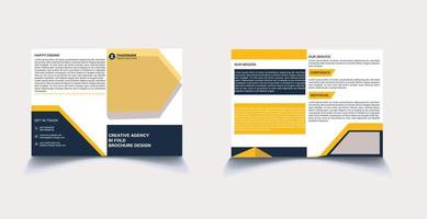 bifold brochure design vector