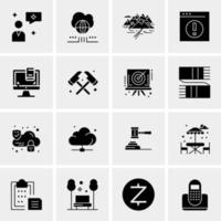 16 Universal Business Icons Vector Creative Icon Illustration to use in web and Mobile Related project