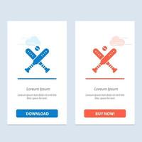 Ball Baseball Bat Bats  Blue and Red Download and Buy Now web Widget Card Template vector